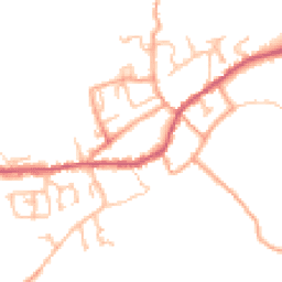 Daytime road noise heatmap for DY14 8DA