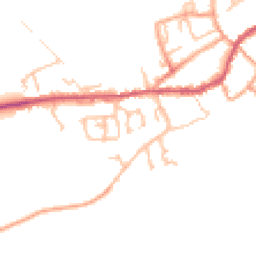 Daytime road noise heatmap for DY14 8DE