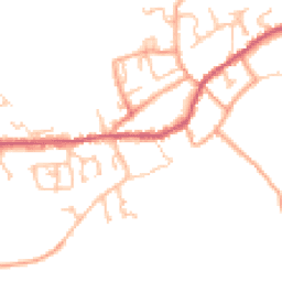 Daytime road noise heatmap for DY14 8DG