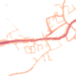 Daytime road noise heatmap for DY14 8DN