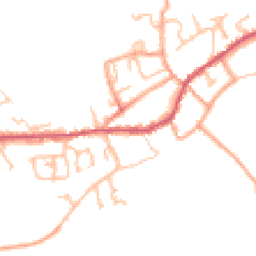 Daytime road noise heatmap for DY14 8DQ