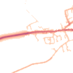 Daytime road noise heatmap for DY14 8DZ