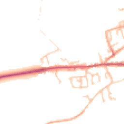 Daytime road noise heatmap for DY14 8EA