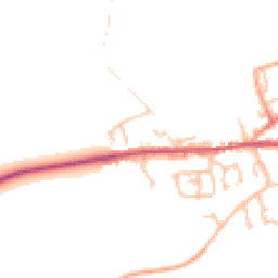 Daytime road noise heatmap for DY14 8ED