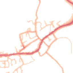Daytime road noise heatmap for DY14 8EG