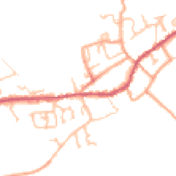 Daytime road noise heatmap for DY14 8PA