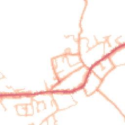 Daytime road noise heatmap for DY14 8PG