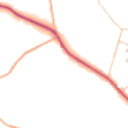 Daytime road noise heatmap for DY14 9EB