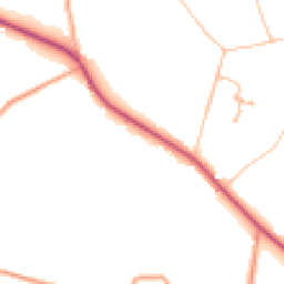 Daytime road noise heatmap for DY14 9ED