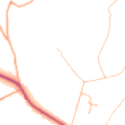 Daytime road noise heatmap for DY14 9TS