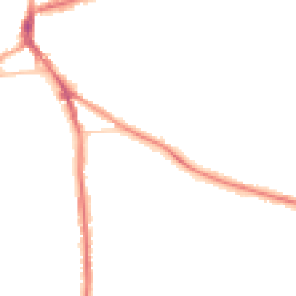 Night-time road noise heatmap for DY3 1BD