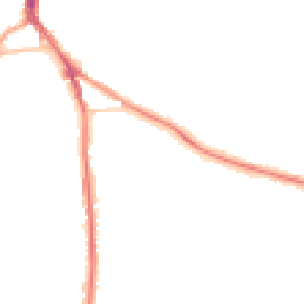 Night-time road noise heatmap for DY3 1BE