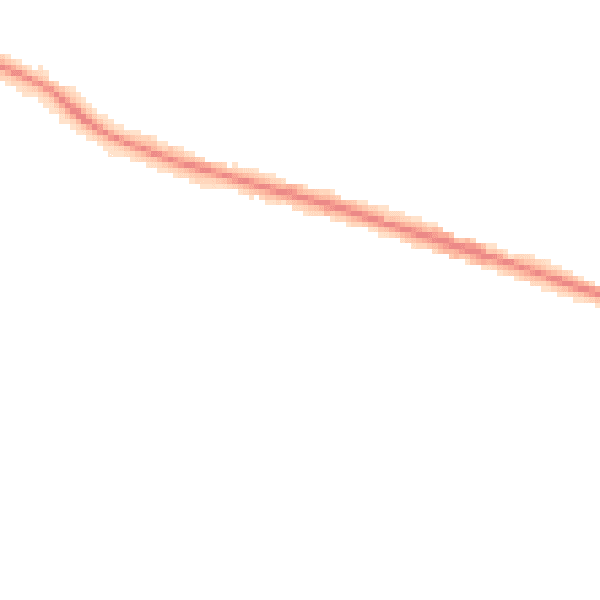 Night-time road noise heatmap for DY3 1BS