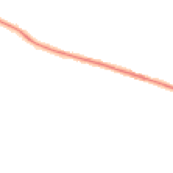 Night-time road noise heatmap for DY3 1BT