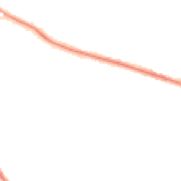 Night-time road noise heatmap for DY3 1BW