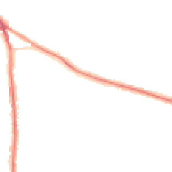 Night-time road noise heatmap for DY3 1DP
