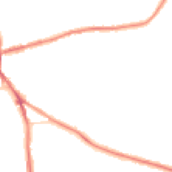 Night-time road noise heatmap for DY3 1HJ