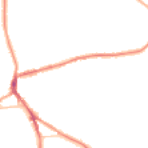 Night-time road noise heatmap for DY3 1HN