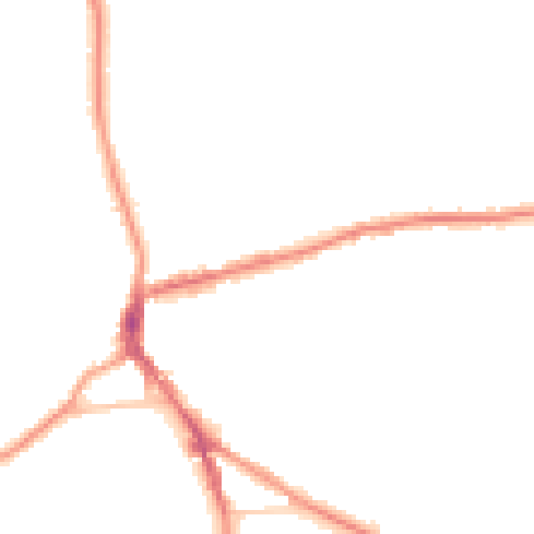 Night-time road noise heatmap for DY3 1JB