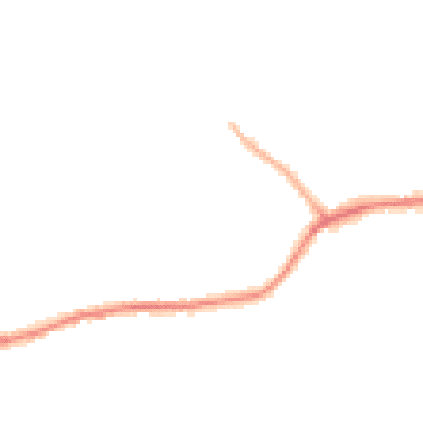 Night-time road noise heatmap for DY3 1LJ