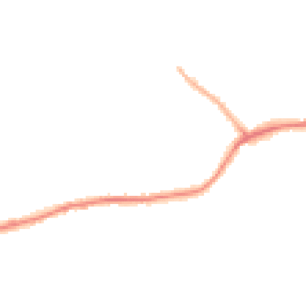 Night-time road noise heatmap for DY3 1LP