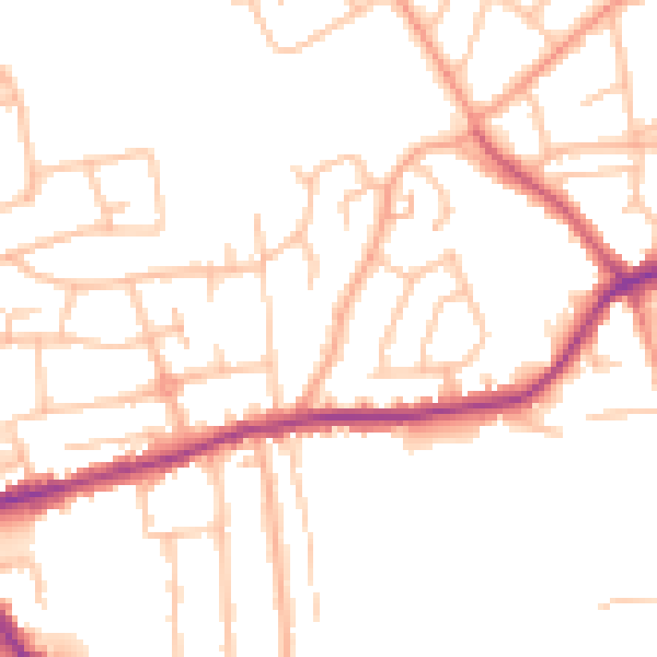 Daytime road noise heatmap for DY3 1LS