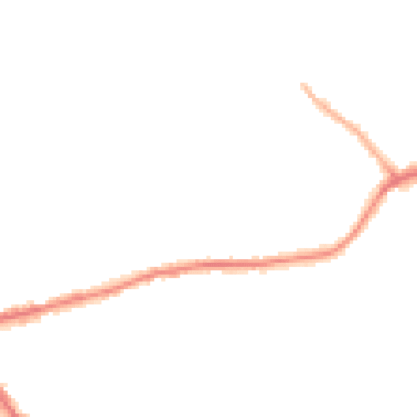 Night-time road noise heatmap for DY3 1LS