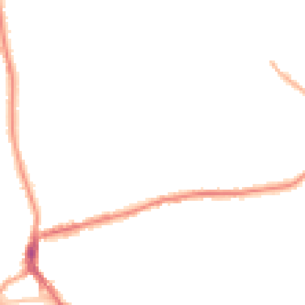 Night-time road noise heatmap for DY3 1PE