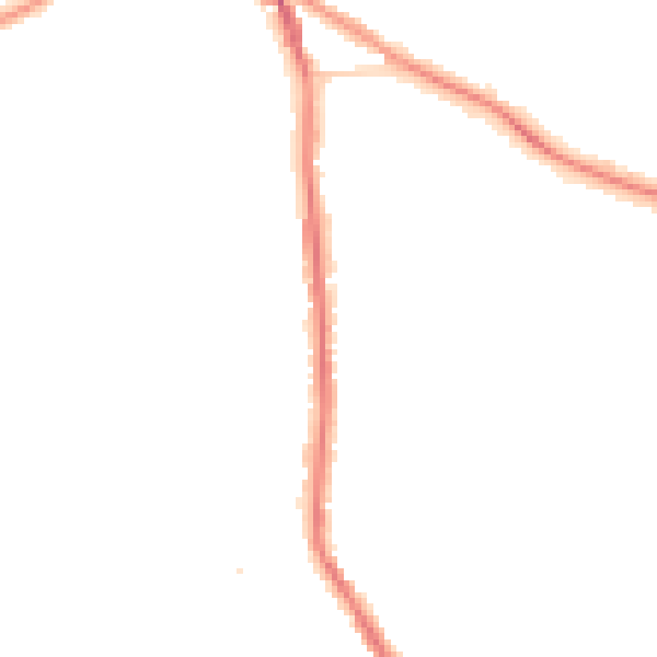 Night-time road noise heatmap for DY3 1TF