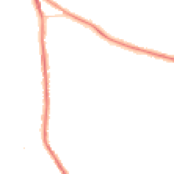 Night-time road noise heatmap for DY3 1TW