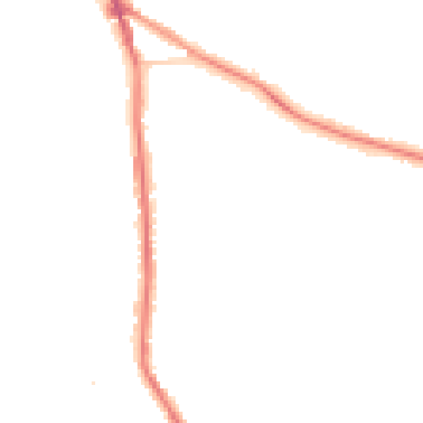 Night-time road noise heatmap for DY3 1WA
