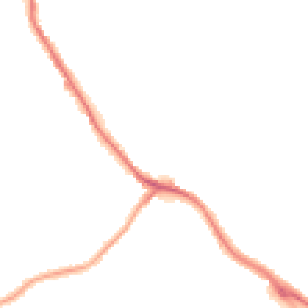 Night-time road noise heatmap for DY3 1XZ