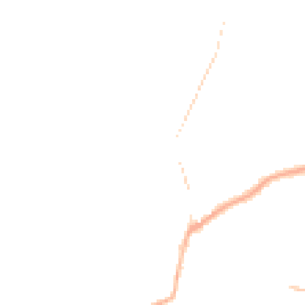 Night-time road noise heatmap for DY3 2EJ