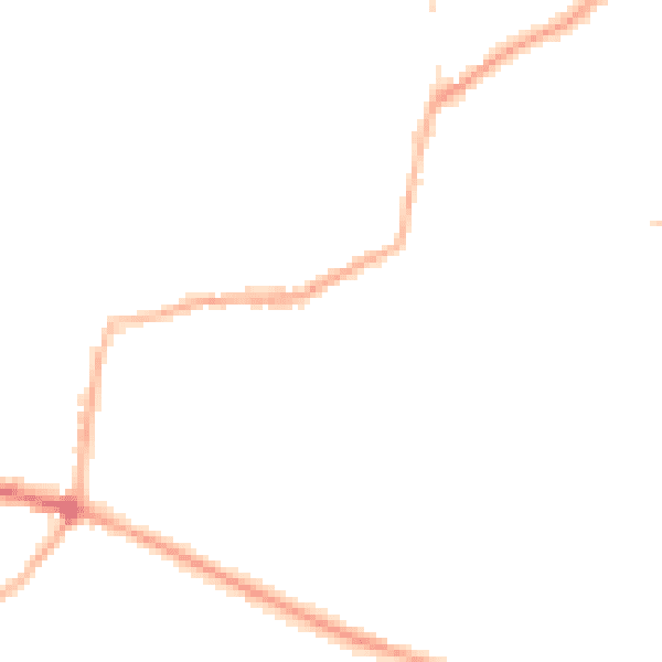 Night-time road noise heatmap for DY3 2NX