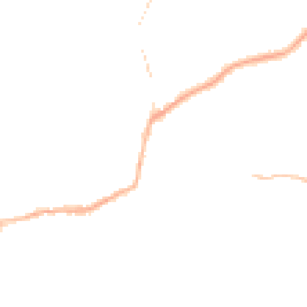 Night-time road noise heatmap for DY3 2PF