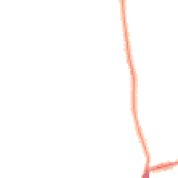 Night-time road noise heatmap for DY3 3ET