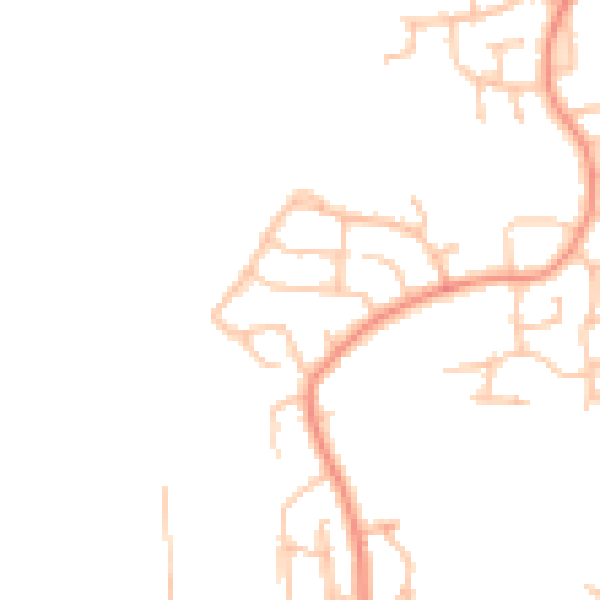 Daytime road noise heatmap for DY3 3QN