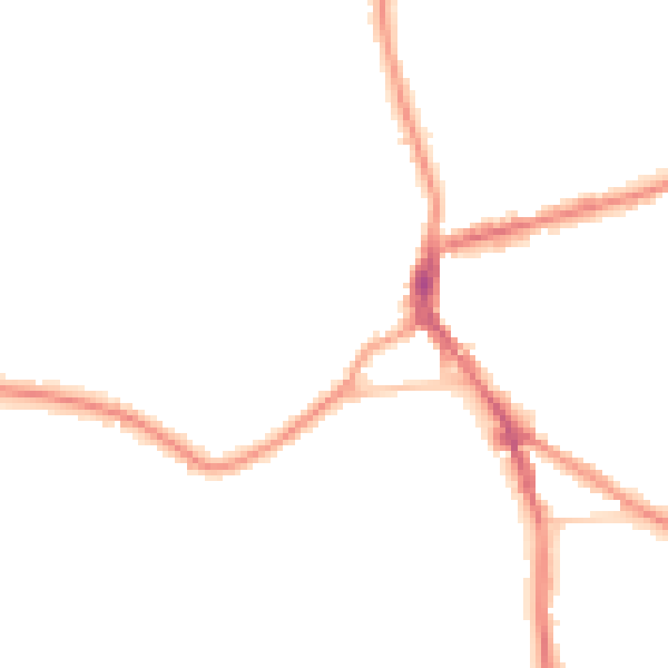 Night-time road noise heatmap for DY3 3SH