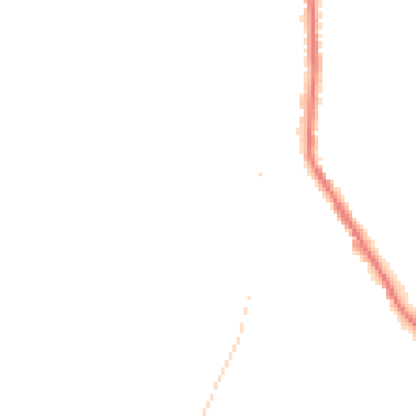 Night-time road noise heatmap for DY3 3XT
