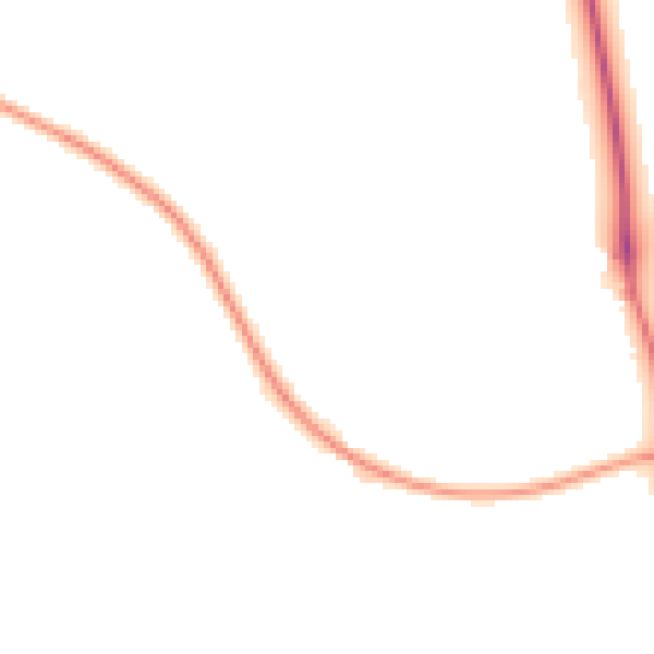 Night-time road noise heatmap for DY3 4LJ
