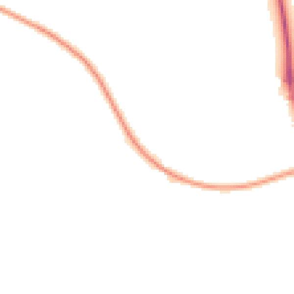Night-time road noise heatmap for DY3 4LN
