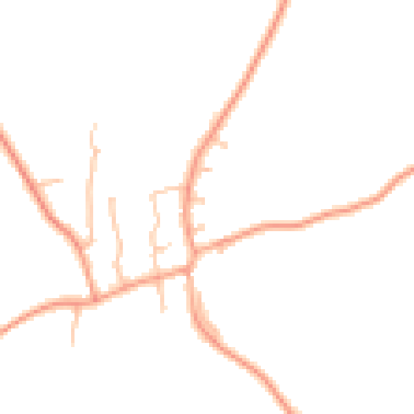 Daytime road noise heatmap for DY3 4ND