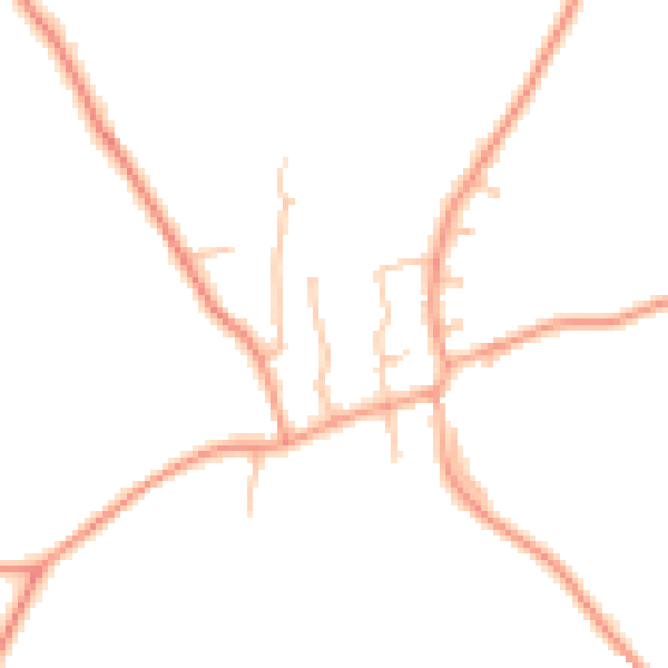 Daytime road noise heatmap for DY3 4NE