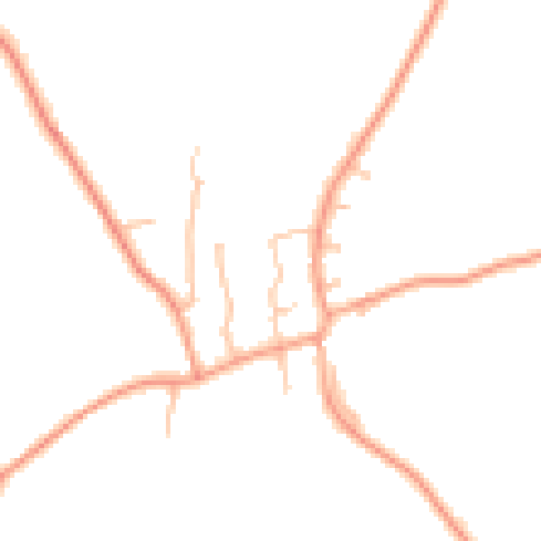 Daytime road noise heatmap for DY3 4NN