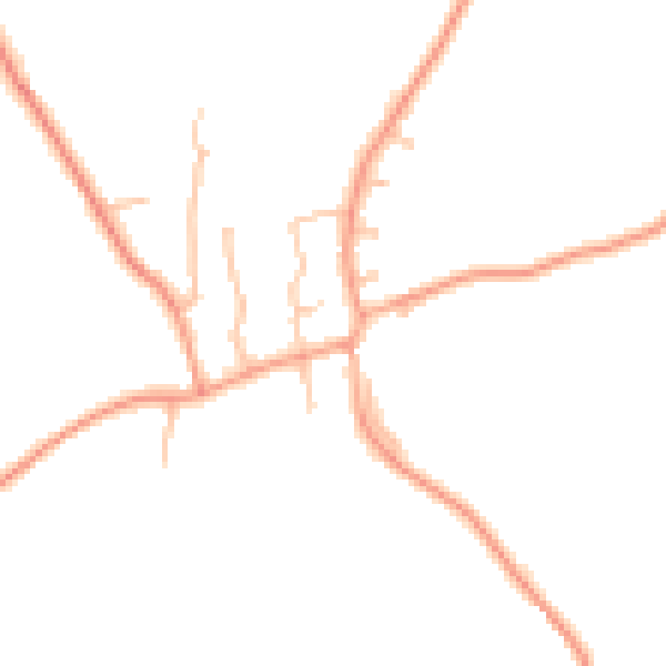 Daytime road noise heatmap for DY3 4NP
