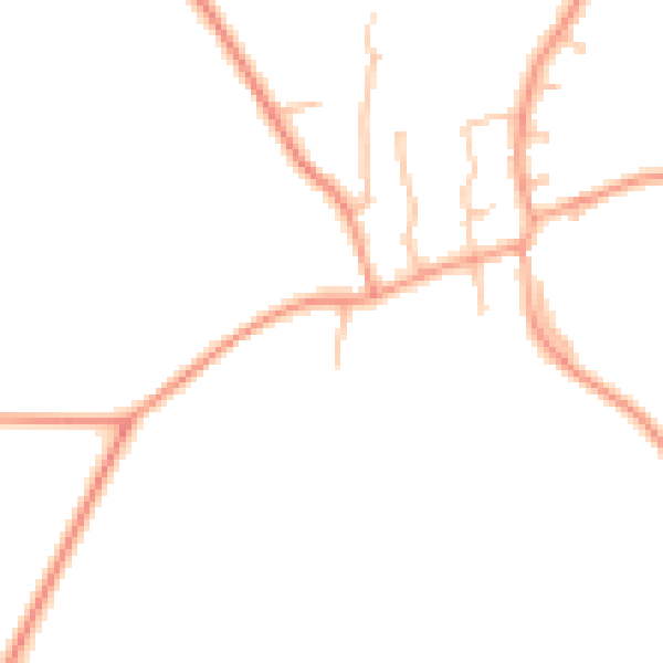 Daytime road noise heatmap for DY3 4NS
