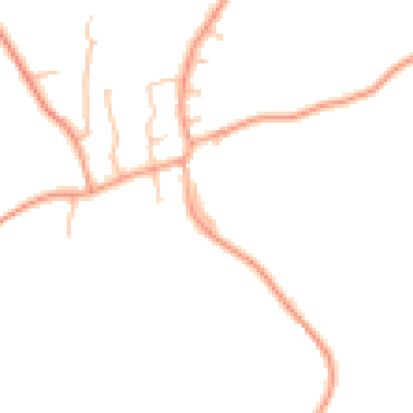 Daytime road noise heatmap for DY3 4NX