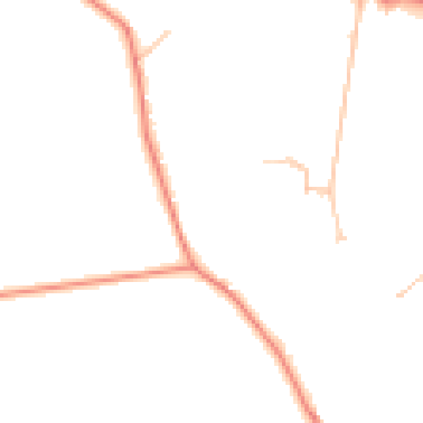Daytime road noise heatmap for DY3 4PH