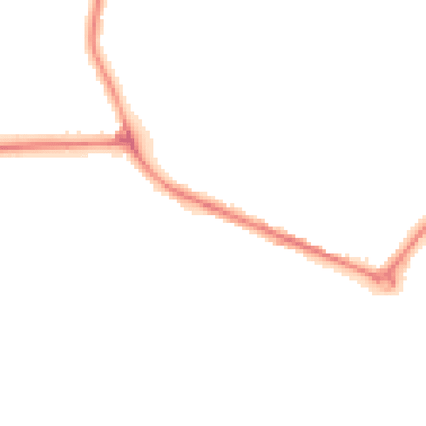 Night-time road noise heatmap for DY4 0AA