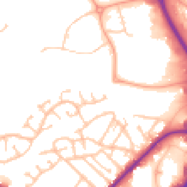Daytime road noise heatmap for DY4 0AF